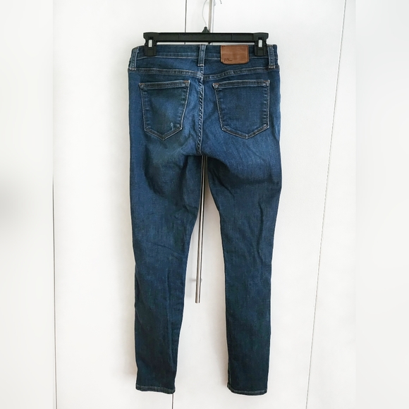 J Crew Women's Toothpick Jeans Dark Wash Size 27 - Picture 2 of 4